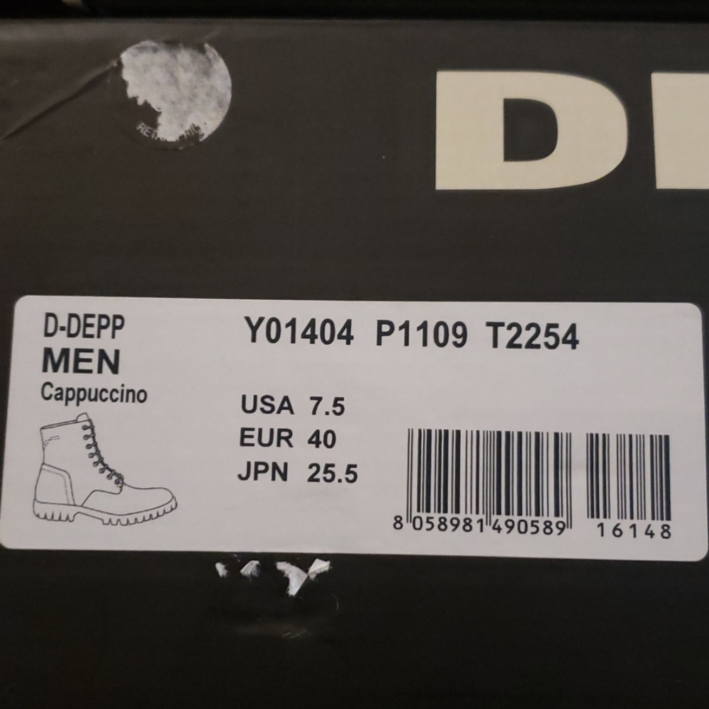 Diesel Men's D-Depp Winter Boot Cappuccino Leather - Picture 4 of 5
